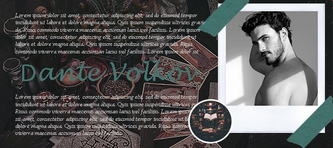 ╰─ Dᴀɴᴛᴇ Xᴀᴠɪᴇʀ Vᴏʟᴋᴏ́ᴠ

ㅤㅤㅤㅤ⛧ Brujo &amp; Bartender en Nɪx Sᴛʀᴇᴇᴛ
ㅤㅤ⛧ 𝐂𝐮𝐞𝐧𝐭𝐚 𝐜𝐨𝐧 𝐜𝐨𝐧𝐭𝐞𝐧𝐢𝐝𝐨 𝐍𝐒𝐅𝐖 +18.
ㅤ⛧ Bohemio, alegre, un poco egocéntrico pero culpable al placer sexual, 

     ㅤㅤㅤ↻﹠♡ ➳ Dm．#Sexrol #FreeRol