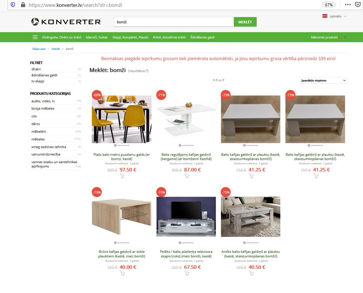 Tas brīdis, kad igauņu outlets nolemj ieekonomēt uz tulku Latvijas tirgum. konverter.lv