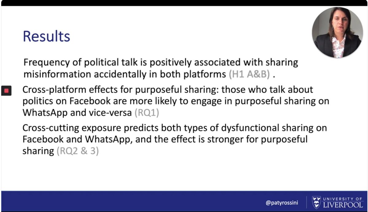 We investigate the predictors of accidental and purposeful dysfunctional sharing on WhatsApp and Facebook and we find further support for a participation "paradox" -- sharing misinformation is associated with "good" participation, eg political talk, exposure to diverse opinions