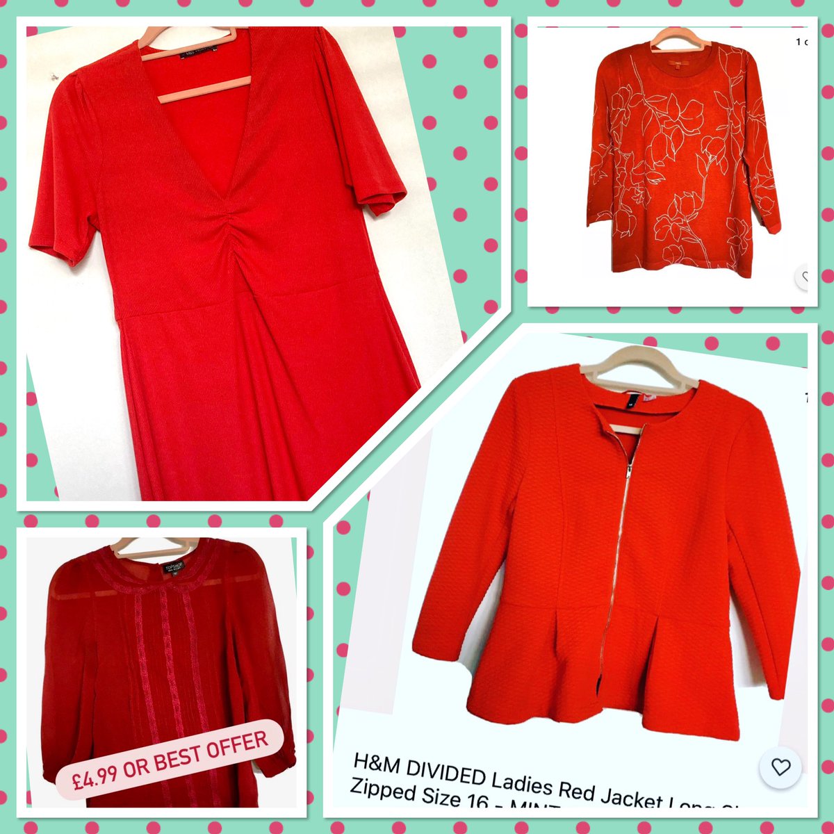 TheFashionRecy1's tweet photo. A wonderful #SPLASH of #red 🥳🥳🥳
Check out my #secondhandfashion collection here 👉https://t.co/SR7cps46NW👈 or #linkinmybio 🌺🌺🌺
#buysecondhandfirst #secondhandmatters #ReduceReuseRecycle #asgoodasnew #ebayresellers #eBay #eBayUK https://t.co/IXT9Tz94rE
