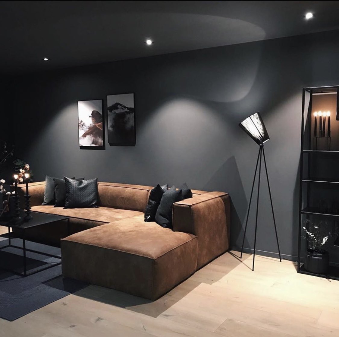 INTERIORPORN1's tweet photo. The dark interior in this home is perfect https://t.co/clgvHyQcbF