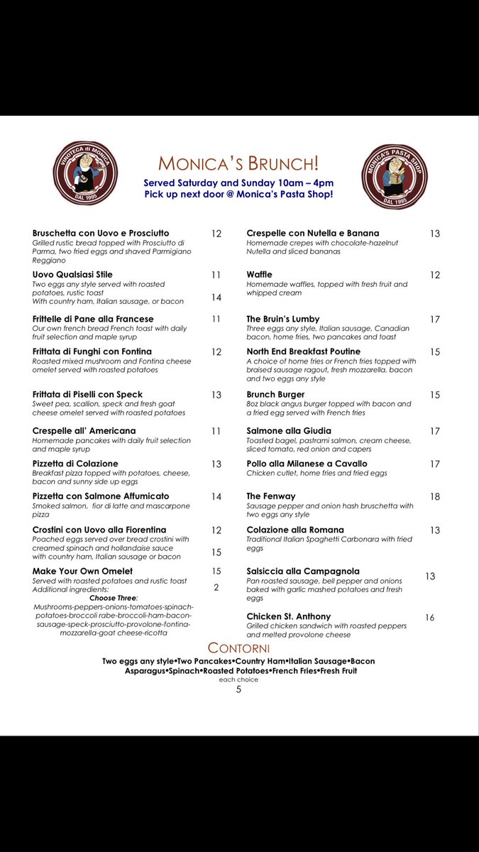 MonicasBoston's tweet image. Brunch is Back!