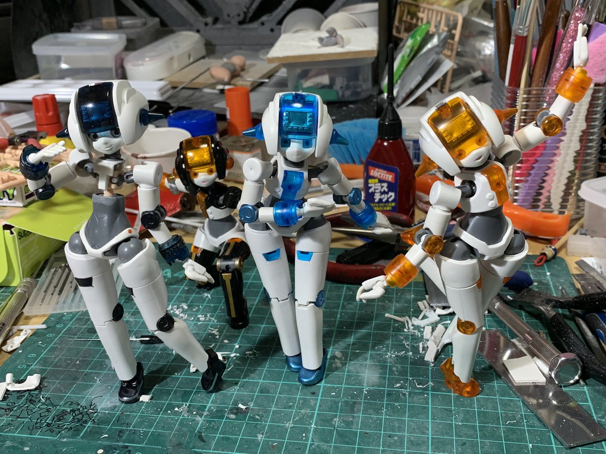 セイジ52 A Twitter いや ずーっと作業台の近くに居るんだけど 最近構ってないから久々に オレ的には可動武装女の子フィギュアとかエロムチ 女の子ロボットより凄くしっくり落ち着くんだけど 早く騒ぎが収まってイベントで2個買いして改造したい 次はオリジナル