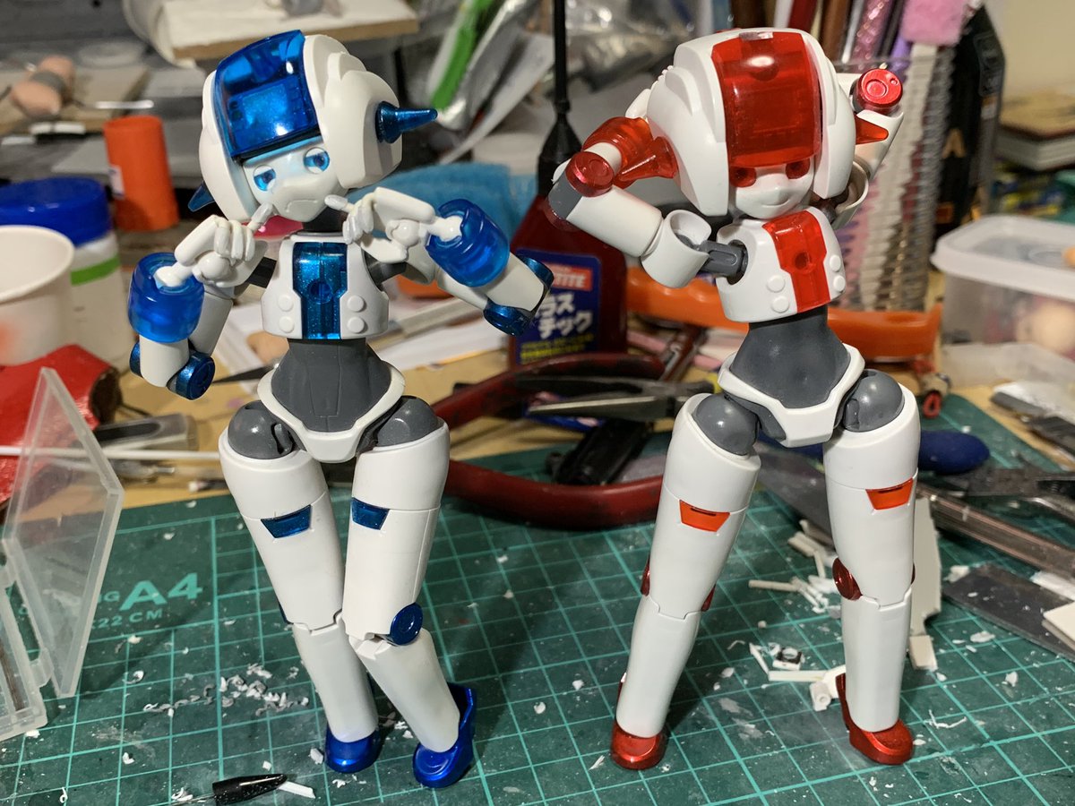 セイジ52 A Twitter いや ずーっと作業台の近くに居るんだけど 最近構ってないから久々に オレ的には可動武装女の子フィギュアとかエロムチ 女の子ロボットより凄くしっくり落ち着くんだけど 早く騒ぎが収まってイベントで2個買いして改造したい 次はオリジナル