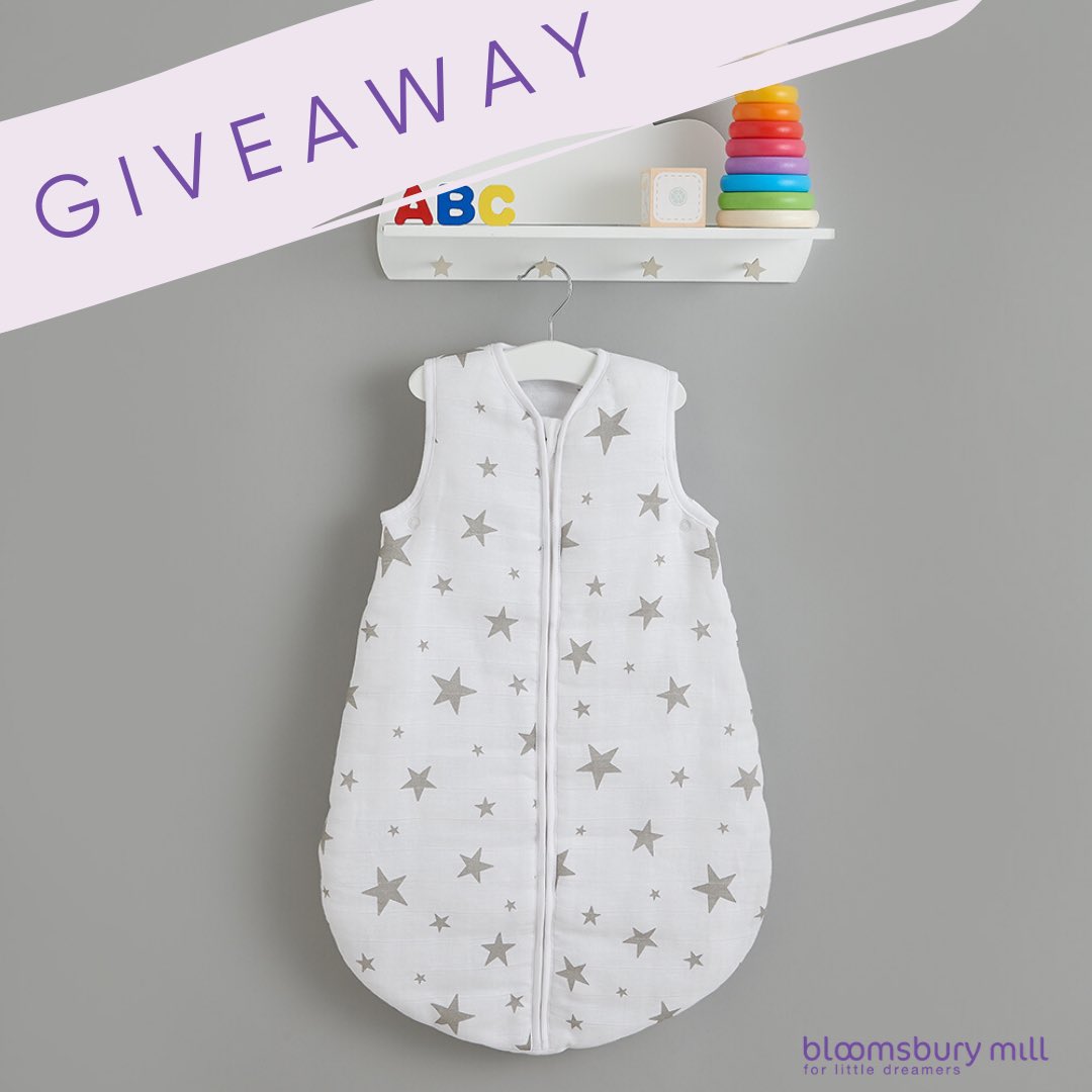 bloomsburymill's tweet photo. ⭐️GIVEAWAY ⭐️
We're giving away a gorgeous 100% cotton muslin sleeping bag to three lucky winners-ends 30th May 
To enter : 
💫 Follow @bloomsburymill
💫Tag a friend who you think would also like to enter (more tags=more entries) 
💫 Like this post
#giveaway #competition #win https://t.co/CVXV9cwDVd