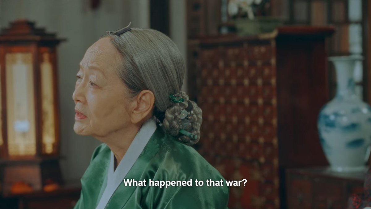 That means she's from THE OTHER WORLD. HOW DID SHE EVEN COME TO COREA THEN? ISTG, WE'RE ON EP12 AND I DON'T THINK I SEE A LIGHT! THERE'S NEW TWISTS EVERY EP #TheKingEnternalMonarch