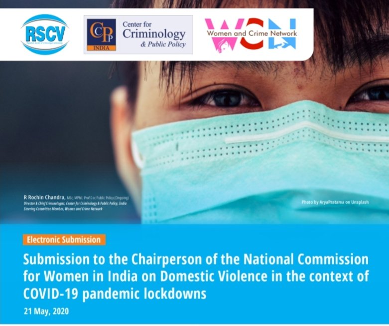 CentrePublic's tweet photo. @NCWIndia @sharmarekha @SatyamNishtha @MinistryWCD @unwomenindia
Center for Criminology &amp; Public Policy @CentrePublic has made a policy submission to the National Commission for Women and UN Women on Domestic Violence amid COVID-19 lockdowns. Access here: https://t.co/tGW5VClEGs https://t.co/cyyIvmllwd