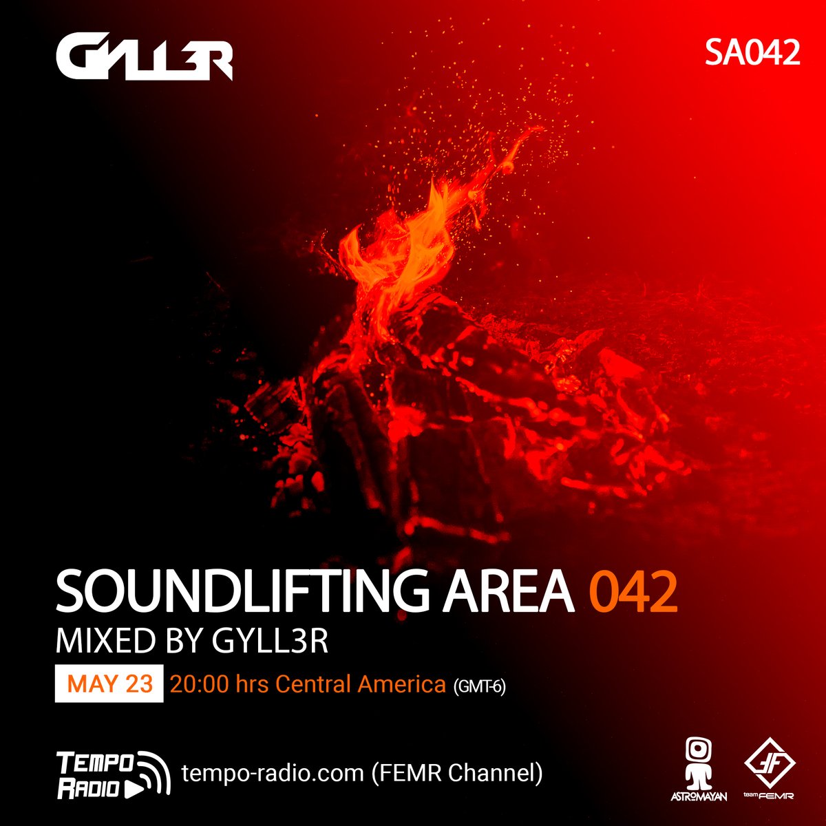 SndLiftingArea's tweet image. Just as the Phoenix bird rises from the ashes, SoundLifting Area resurfaces today, May 23rd, join @GYLL3R_ Today at 8 PM Central America (GMT-6).

Tune in through tempo-radio.com [FEMR Channel]

#SA042 @_TeamFEMR #Trance #Team140