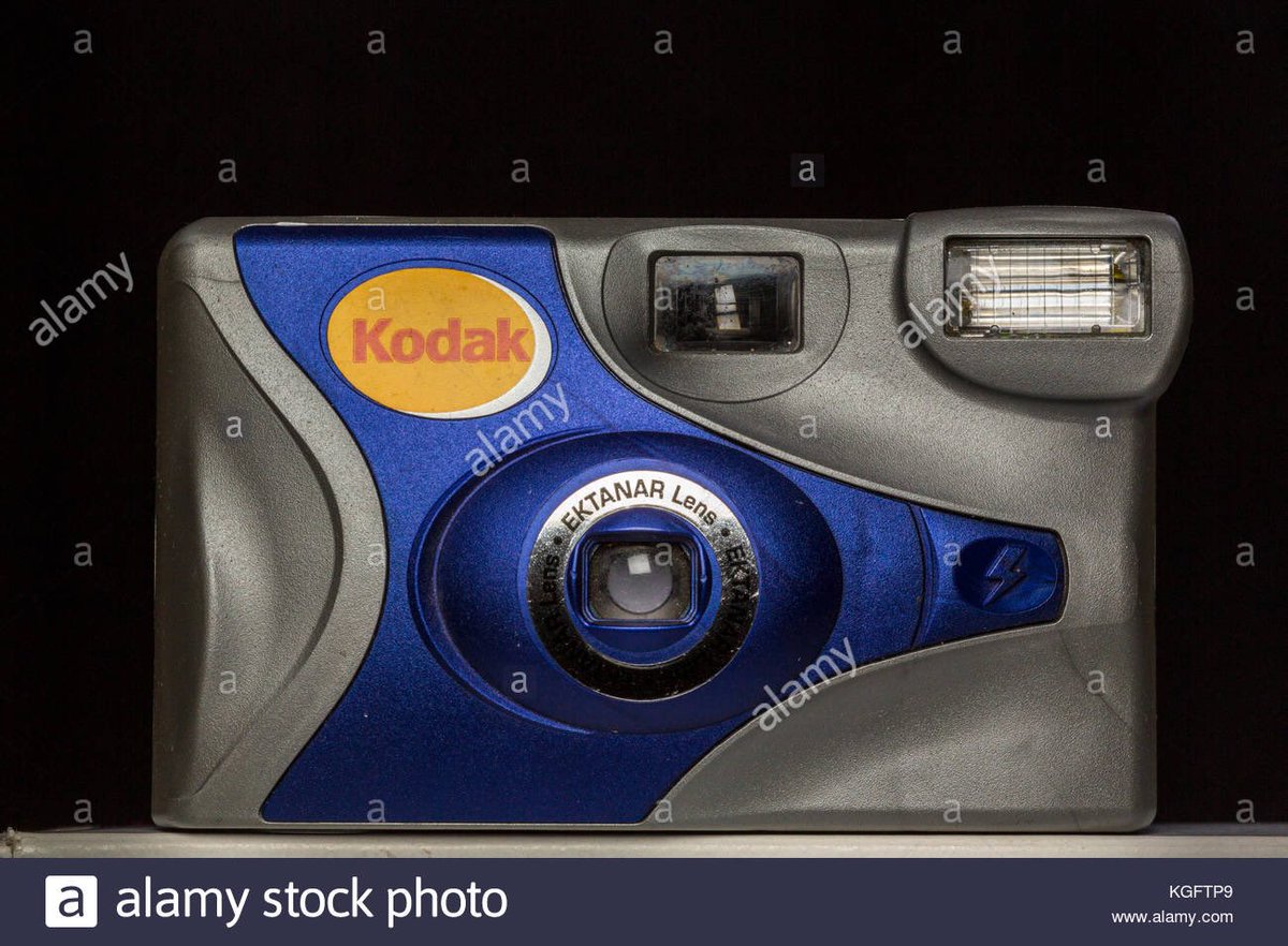 That’s the model of disposable camera she uses
