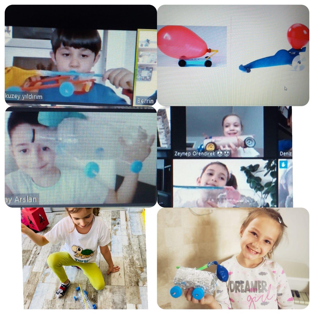 Bahcesehir_Sam's tweet image. Bu hafta online ders buluşmalarında ,Stem Junıor dersi kapsamında öğrencilerimiz ,balonla giden arabalarını tasarlayarak arkadaşları ve öğretmenleri ile birlikte test sürüşü gerçekleştirdiler.@Savas_BOYAR @VeditK 
#stemjunior
#stemgelecektir
