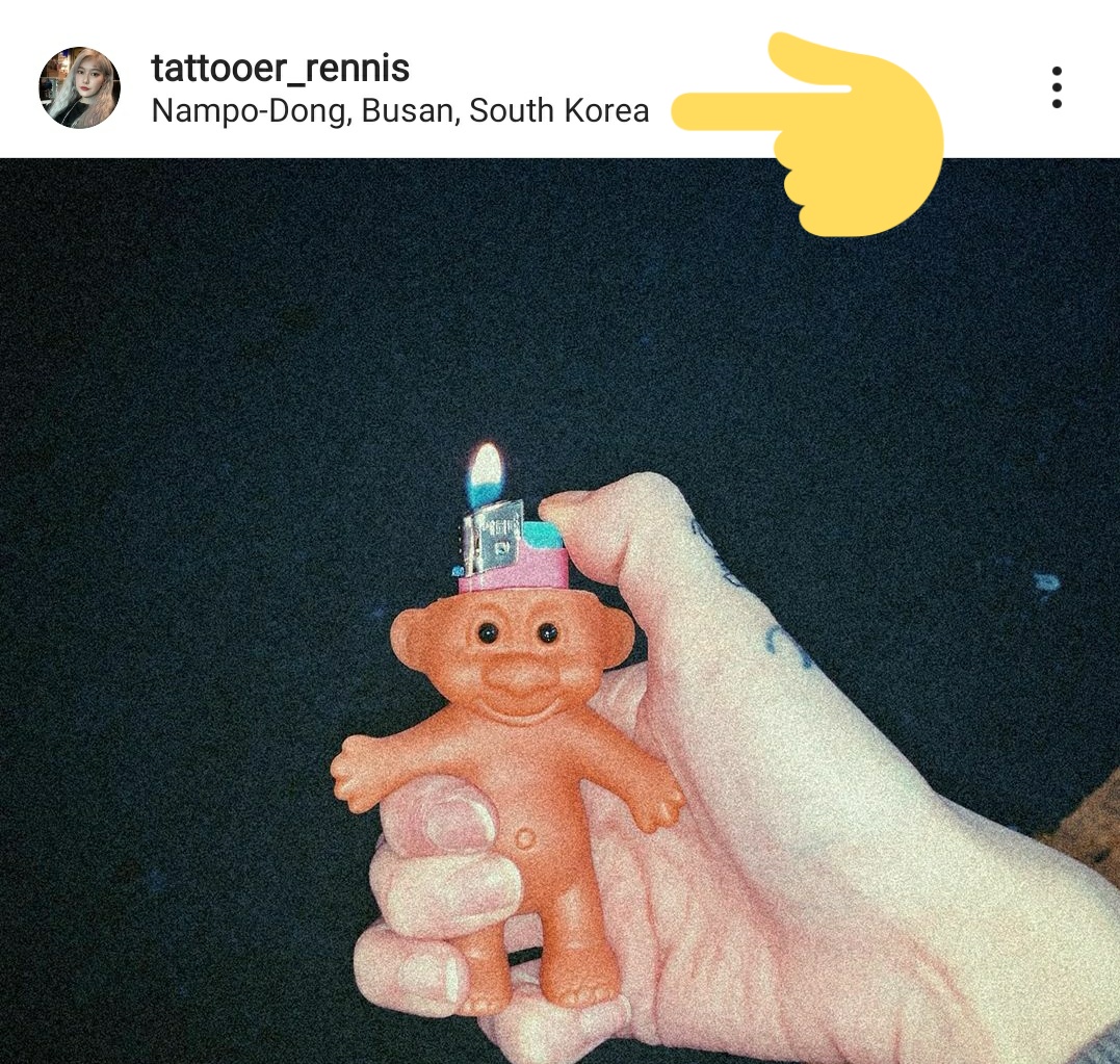 So more nonsenses are being posted once again.This troll case is sold in online shops like ebay.They sell this in Korea too and seems pretty famous there.She was in a commercial area in Busan where she probably bought it. https://twitter.com/jjpp131211/status/1264248893262397440?s=19
