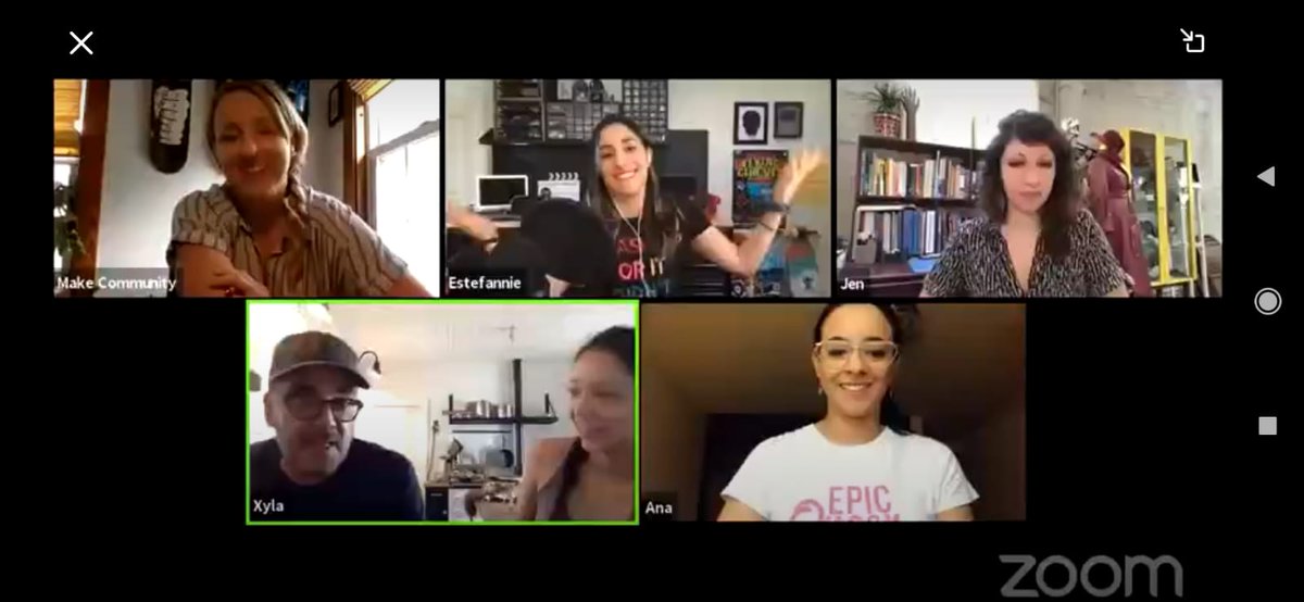 MMM_Academy's tweet photo. Recomendable la charla de 
@estefanniegg @anaqueenmaker @XylaFoxlin @schac_attack en #VirtuallyMakerFaire @makerfaire @make redes sociales en el mundo #Maker👉 https://t.co/hql1fRlwUl #womantechmakers #makersquad https://t.co/wsM0Yf0dQ2