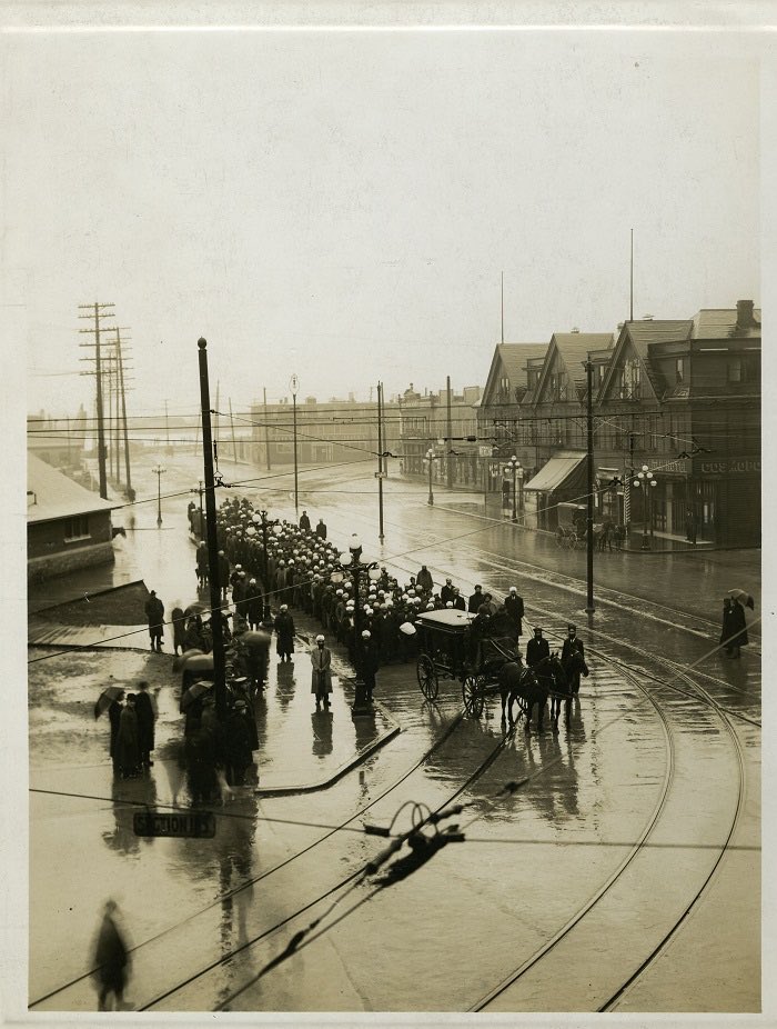 This is Mewa Singh’s funeral procession, 1915. He died a hero and martyr of Vancouver’s Punjabi community and the cause of freedom from British rule in India.