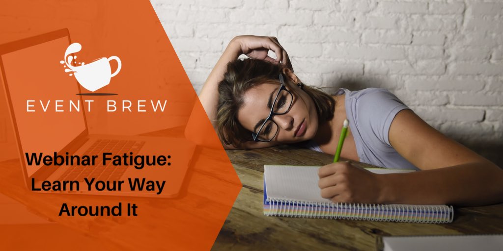 DustinWestling's tweet photo. Webinar Fatigue? Who’s with me? 🙋🏻♂️ The #brewcrew talks about the good, the bad, and the boring. https://t.co/ezUhDflmeM #eventbrew #eventprofs https://t.co/yPOZTNfsIl