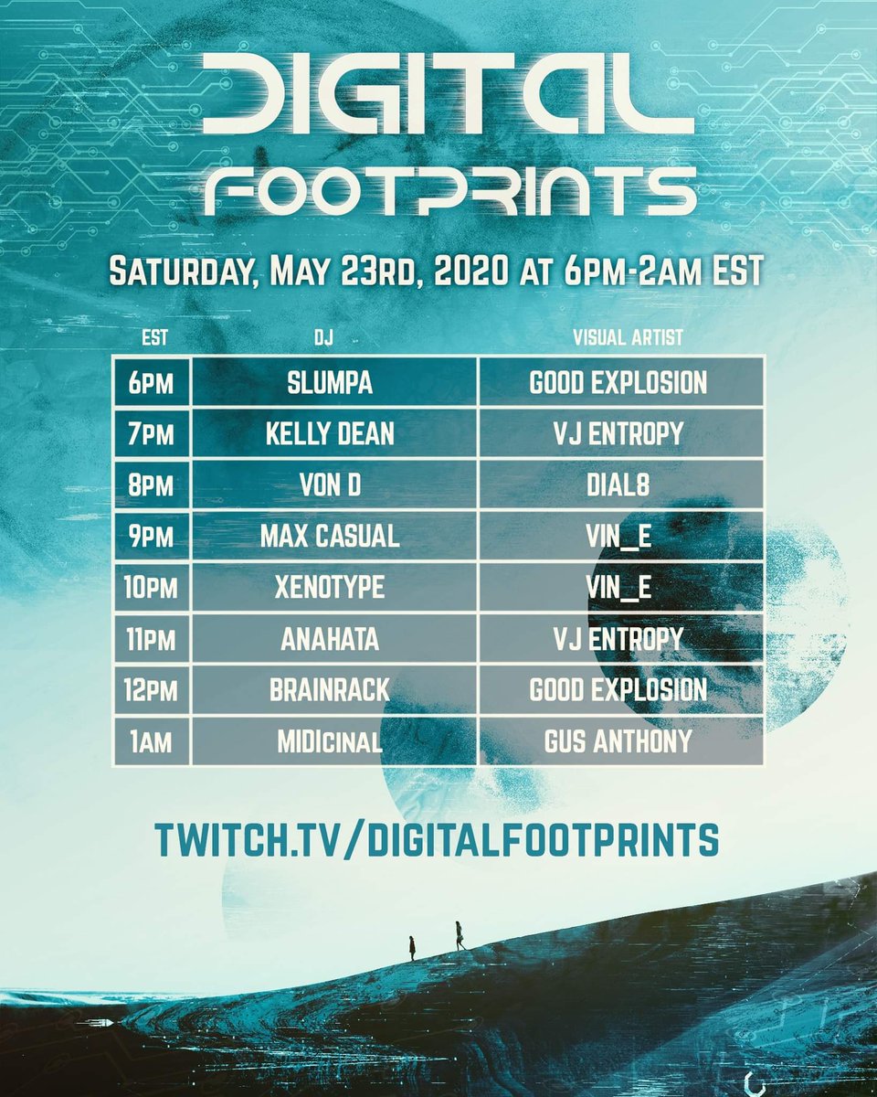 I got two sets tonight starting at 9pm EST, with Max Casual and Xenotype. Showing off a bunch of homies clips and talent! Come thruuu
<a href="/DgtlFootprints/">DigitalFootprints</a>