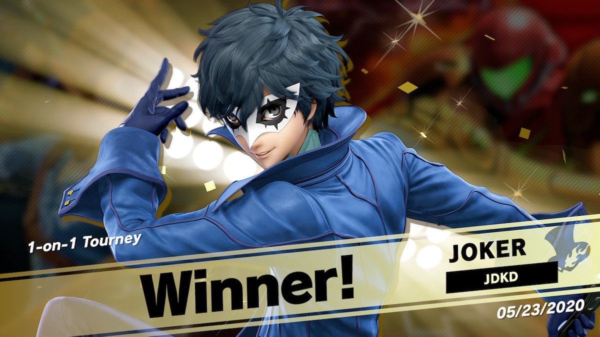 JDKD96's tweet photo. Aw yeah! Won my first online tourney! #Ulimate #gaming #SmashUltimate #SmashBros #NintendoSwitch https://t.co/WgNzrsy3y0