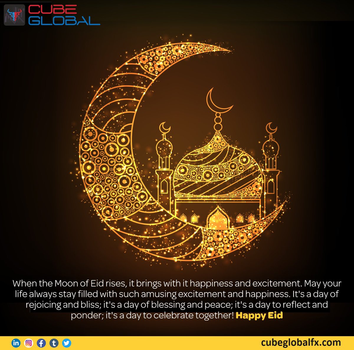 parminder_avner's tweet photo. May the light of the moon fall directly on you and Allah bless you with everything you desire today. Happy Eid! #forex #cubeglobal #cubeglobalfx #unitedexchange #onlinetrading #trading #forexeducation #forexsignals https://t.co/xaJ1OKNeED