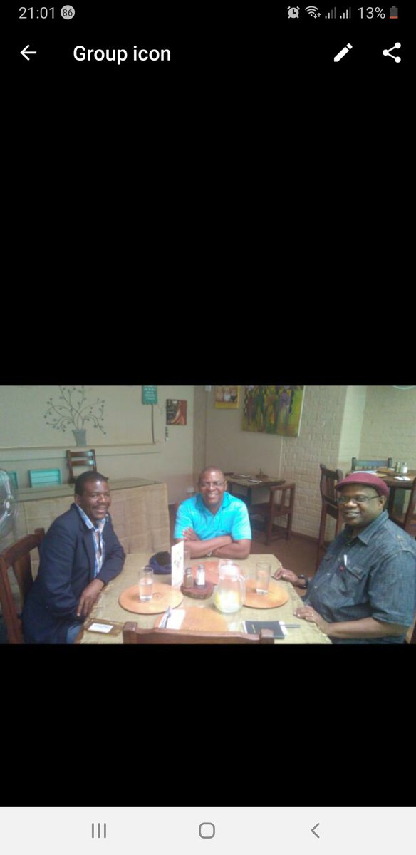 Welshman_Ncube's tweet photo. Having breakfast with my Lower Gwelu homeboy Dr. Gorden Moyo former Minister of State in Prime Minister's Tsvangirai's office and my young brother Sengezo Tshabangu a few days before the age of Covid19 disrupted the world and our lives and political trajectory programs. https://t.co/O8f6U9BHIO