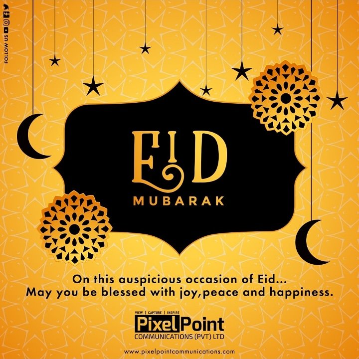 films_point's tweet photo. On this auspicious occasion of Eid....May you be blessed with joy, peace and happiness.
Eid Mubarak !

#eidmubarak #pixelpointcommunications #films #photography #2danimations #3danimations #artandesign #occasion #blessed #joy #peace #happiness https://t.co/OnUsyuy47T
