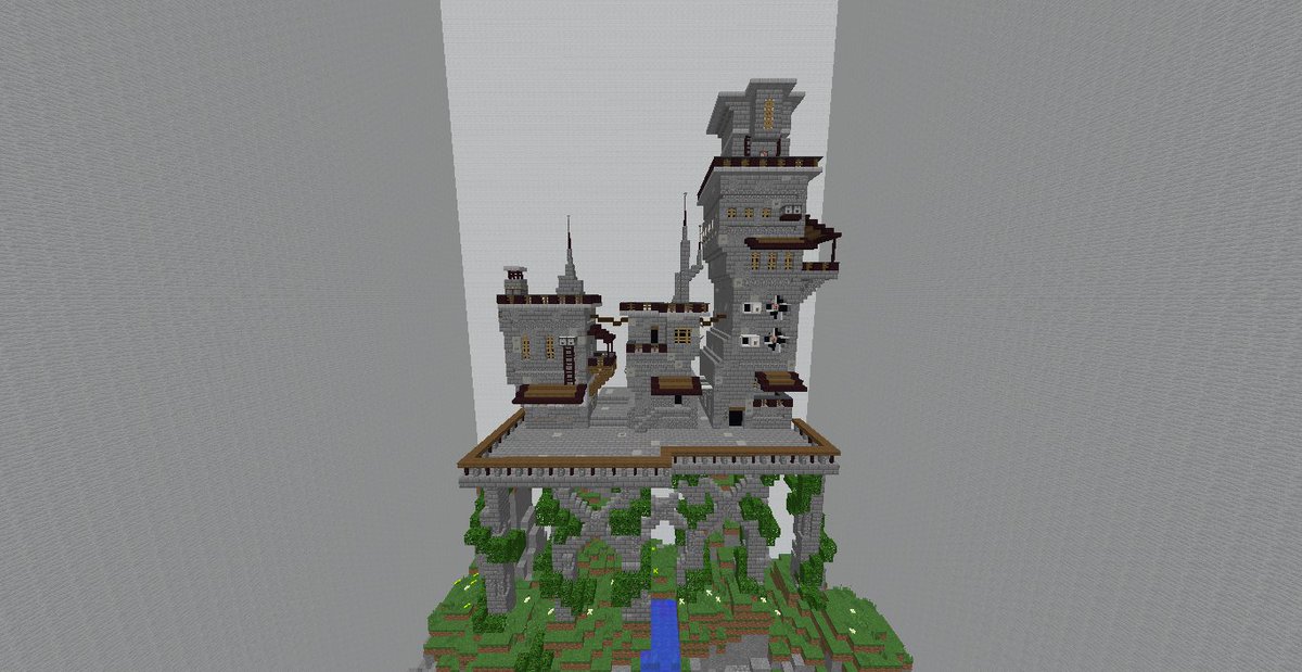 ConBuilds's tweet image. mini sci-fi x medieval build practice with @marctweeets

built on @buildersrefuge

#Minecraft #minecraft建築コミュ