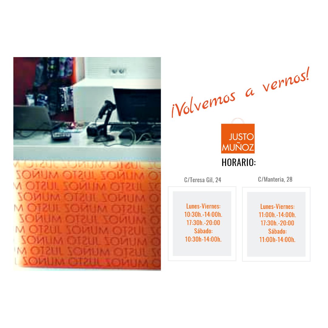 TIENDAS JUSTO MUÑOZ tweet media