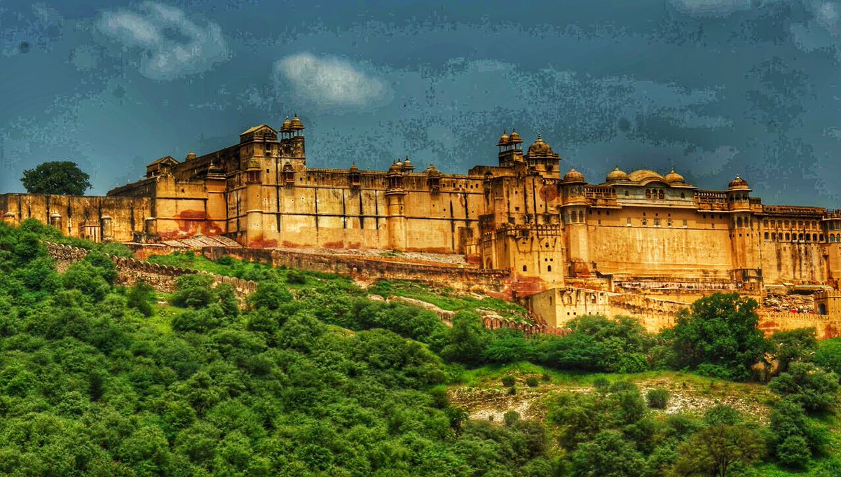 ...(mirror palace), or Jai Mandir, and the Sukh Niwas where a cool climate is artificially created by winds that blow over a water cascade within the palace. Hence, the Amer Fort is also popularly known as the Amer Palace. The palace was the residence of the Rajput Maharajas....