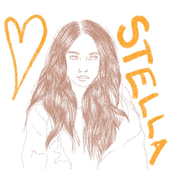  @smilingsabs STELLA, I honestly love seeing your tweets on my timeline. You have so much love and compassion for others and it’s my fav thing about you. I’m so glad we met. Thank you for everything. I love you.[this drawing is 90% hair & it doesn’t even look like Sabrina yikes]