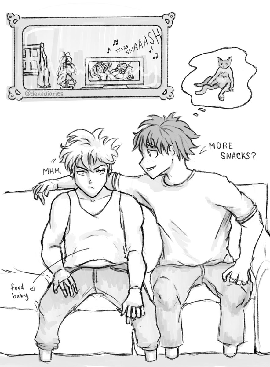 Baku x Deku Cat-chan comic: Part 1 ♡This is my first time doing something like this, and I'm new to the fandom so please be gentle Part 2 soon! c: #bkdk  #bnha  #mha