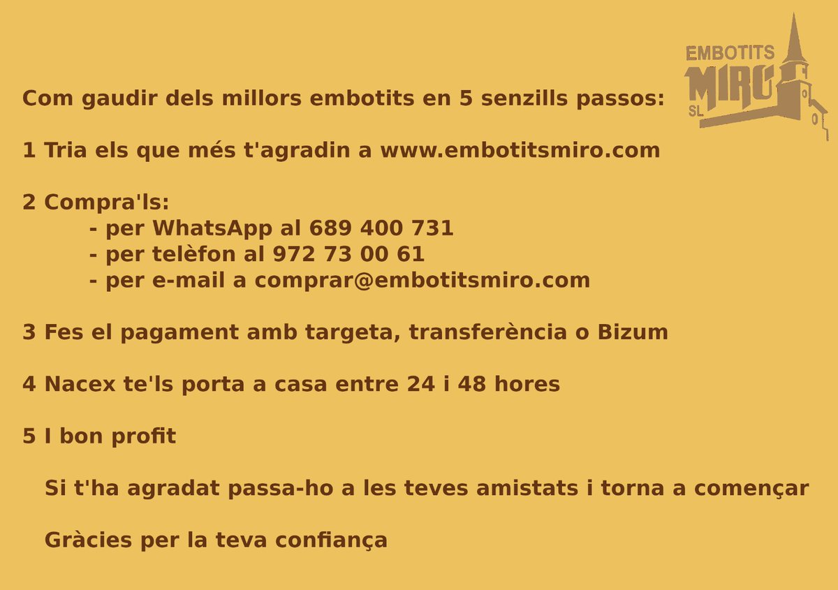 Disfruteu d'un bon plat d'embotits. Sigueu d'on sigueu. Nosaltres us els enviem a casa.