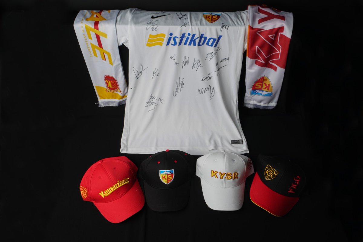 suleyman_akinn's tweet photo. Büyük Kayserispor taraftarına özel çekiliş !
1 adet tüm takım imzalı forma, 100 adet atkı, 20 adet şapka hediye ediyoruz.
Çekilişe katılmak için; @suleyman_akinn ve @kysrmedya
 hesabımızı takip edip
-Bu tweeti RT etmeniz yeterlidir.
Çekiliş 6 Haziran Cumartesi günü açıklanacaktır https://t.co/LuCbg1HxAy