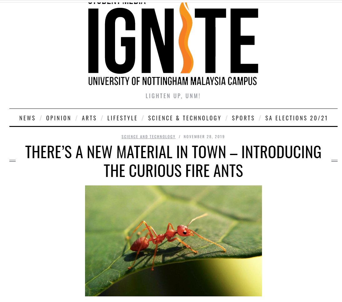 (...as did, incidentally, a random website about anarchist prisoners (?) ( https://itsgoingdown.org/fire-ant-anarchist-prisoner-solidarity-4/) and a student paper from Nottingham Uni ( https://igniteunmc.com/introducing-the-curious-fire-ants/)):