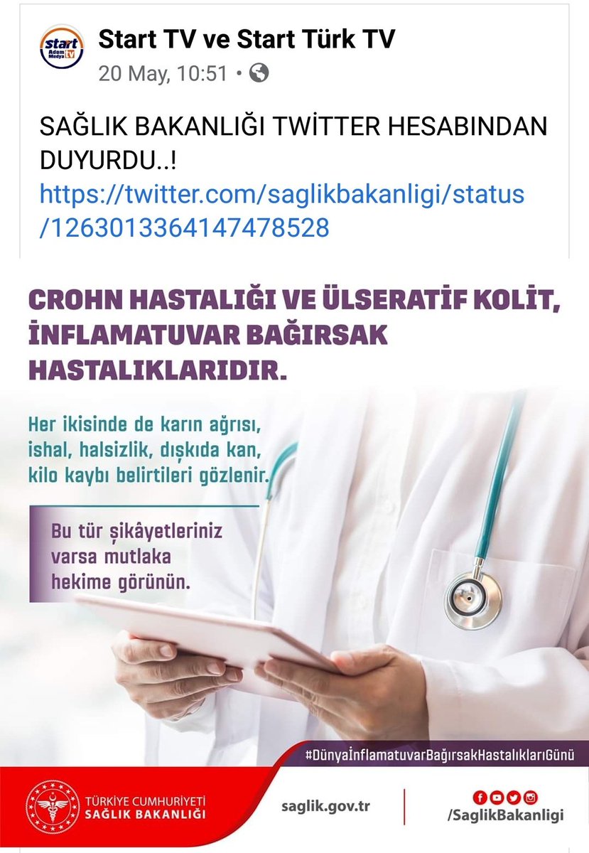 IBHAYD1's tweet photo. Yeni Fark Ettim Ulusul Basında Da Yer Aldı Bazen Mor Bir Tişört Bazense Bir Sanatçının Konseri Farkındalıktır.
#ibh #ibhd #ibhayd #ibhaydderneği #WorldIBDDay #worldibdday2018 #ibhmorışıkyak #worldibdday2019 #worldibdday2020 #efcca #DünyaİnflamatuvarBağırsakhastalıklarıGünü https://t.co/BCYu3bwSGb