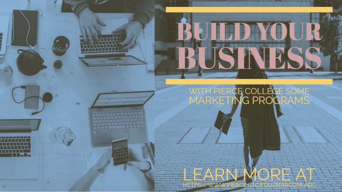 lowqualpro's tweet image. Lots of stuff to do with a marketing degree from pierce college! #PCSoMe