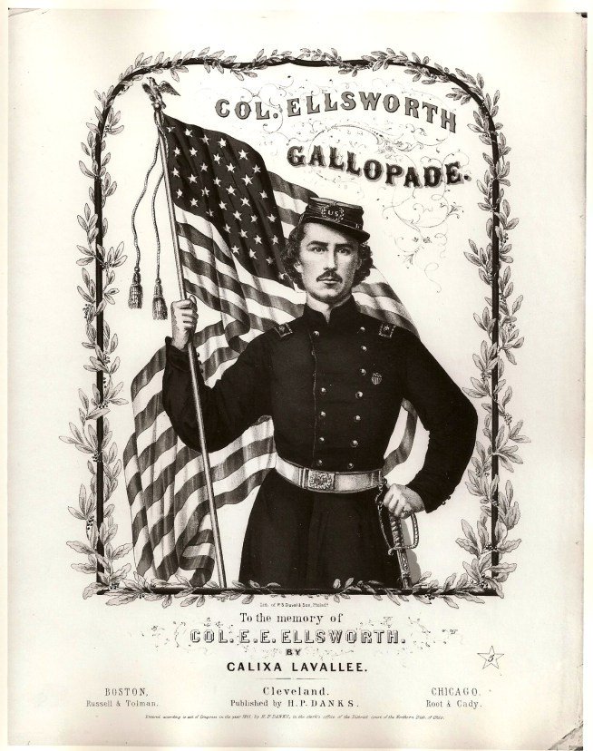 (4/11) The embalming craze took off when an Army Medical Corps colonel (and close friend of President Lincoln) became the first Union officer to be killed. On 24 May 1861, Colonel Elmer Ellsworth was shot while removing a Confederate flag from the roof of a Virginian hotel.