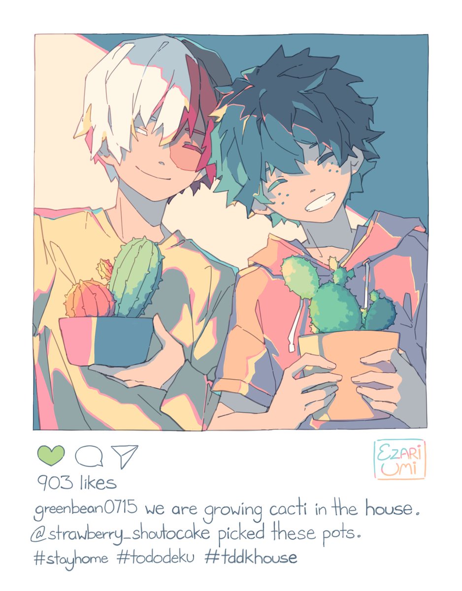 ezariumi's tweet photo. Succulents. | #TodoDeku #轟出 #BNHA https://t.co/zUcUr7pLMD
