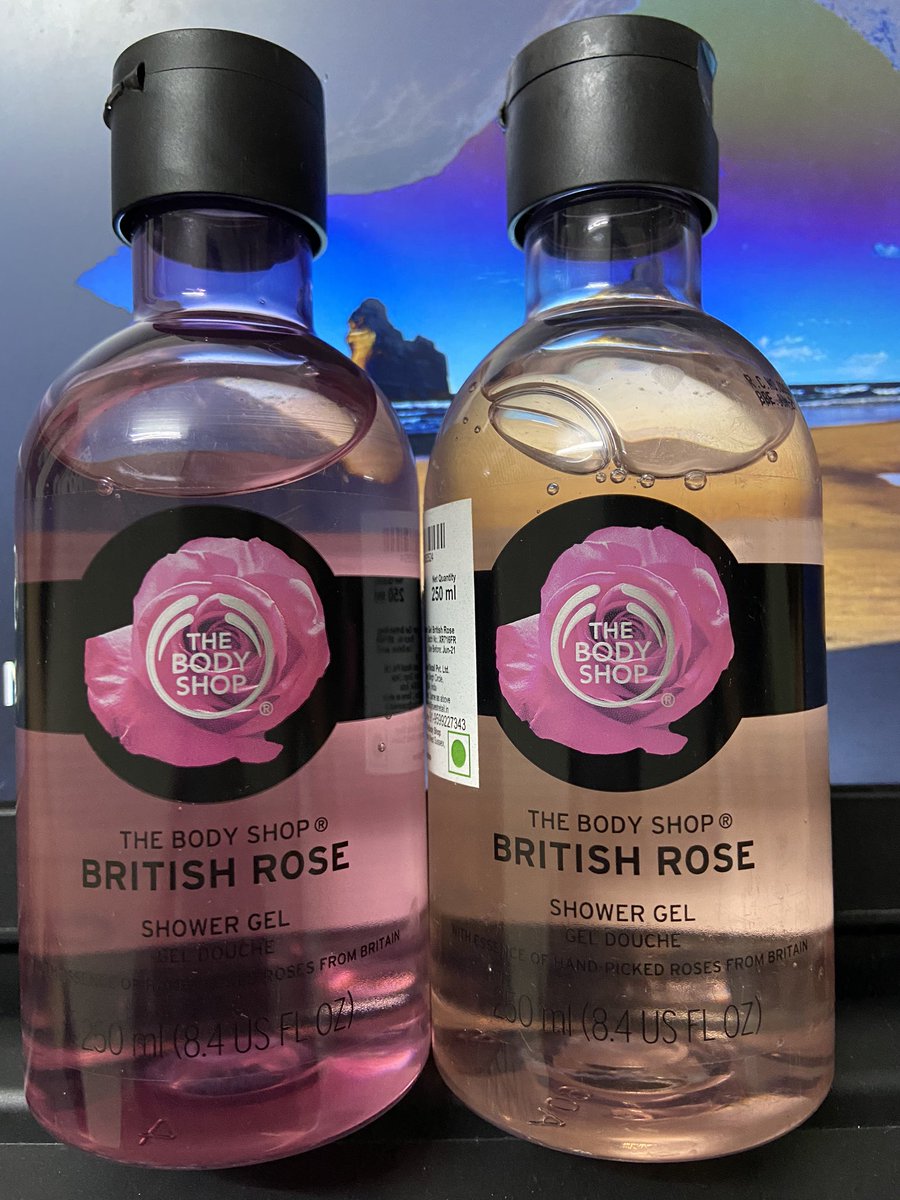 vyaskumarvijay's tweet image. Can you see the difference. Same Product , Same Manufacturing Place, Same Price but difference in quality. We are fools to pay these brands who treat costumers from geographies differently. #bodyshop