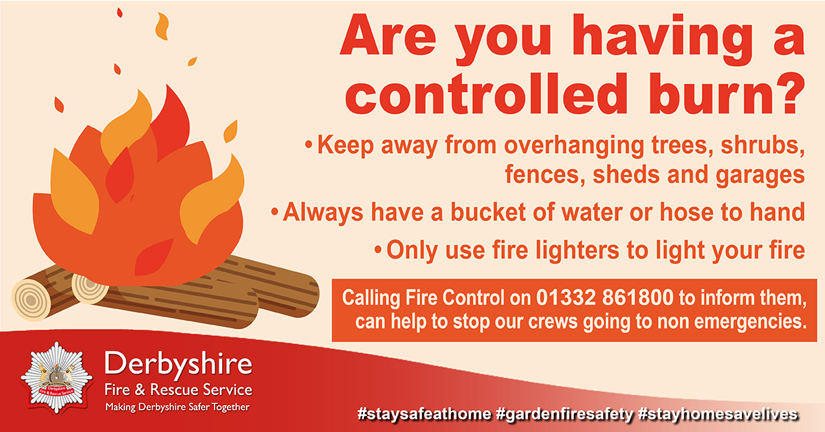AlfretonFireStn's tweet image. Thinking of having a bonfire in the garden over the Bank Holiday?🧐

Crews across DFRS have seen a huge spike in recent weeks regarding bonfires📈

We would kindly ask that during these unprecedented times you refrain from garden fires ❌⛔️

Thanks. Have a great Bank Hol ☀️