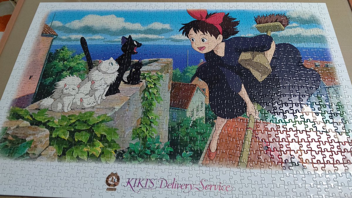 Uzivatel Mao Na Twitteru 完成 1000ピースパズル その2 魔女の宅急便 おちこんだりもしたけれど 私はげんきです 今まさにそんな気分 上手くいかないことも多くてイラだったり悲しくなったりするけど こうやってパズルも完成して 謎の達成感えられた