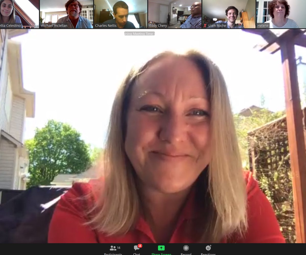 MonaFortier's tweet photo. Great chatting with our amazing #OttawaVanier volunteers before hitting the phones to hear from our neighbours and see how they’re doing. Thanks to @LucilleCollard for taking part! Even when we’re apart, we’re #StrongerTogether. #VirtualLPC #WeekendOfAction https://t.co/260rt2mwQm