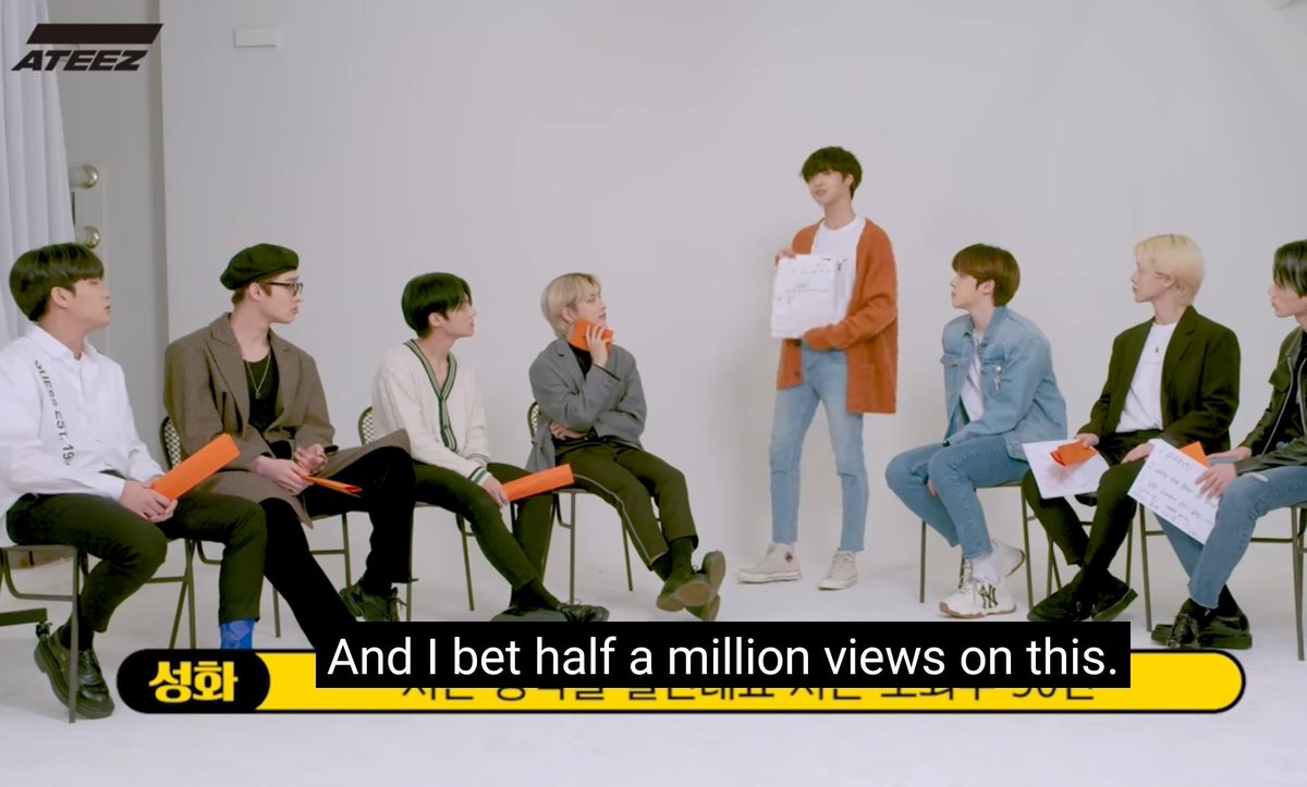2. Seonghwa current views: 128kgoal: 500k viewsif Seonghwa will hit half a million views, he will make new MARS-ASMR videos with a concept which atinys wants.MARS-ASMR:  #에이티즈    #성화
