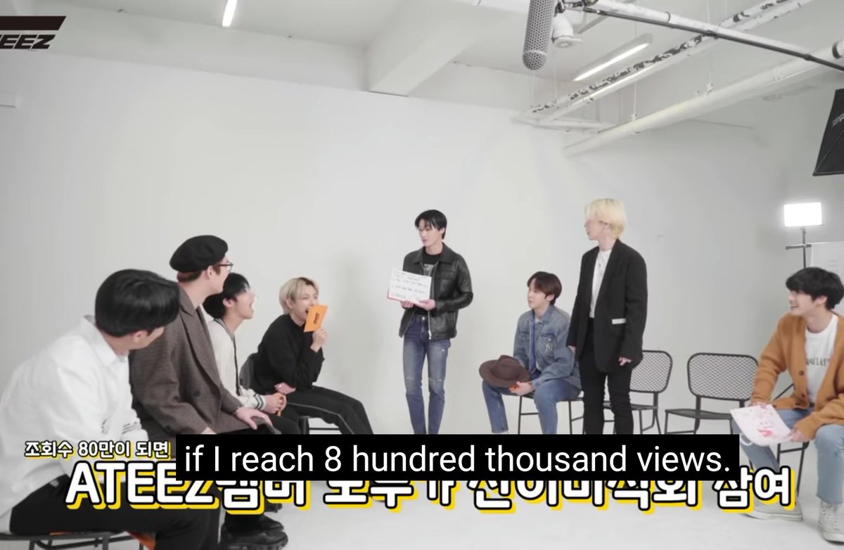 5. Sancurrent views: 440kgoal: 800kall members will participate in the next 'the Sanchelin guide' videos if San will hit 800k views.산이미식회:  #에이티즈    #산