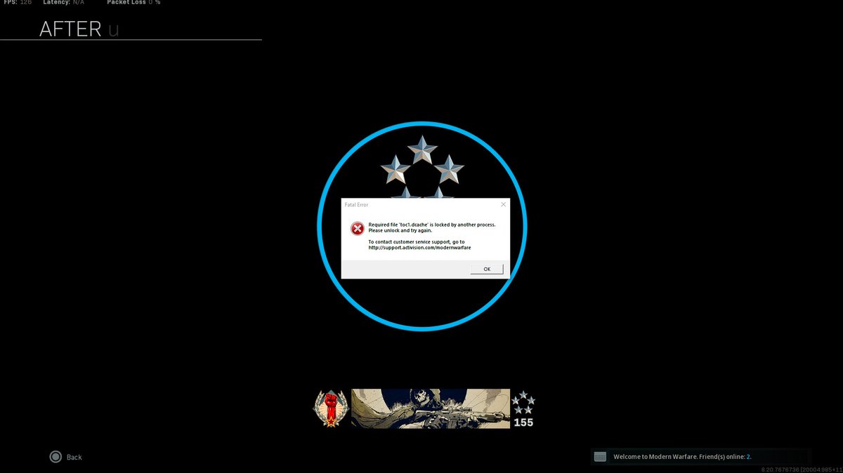 KJones_TCGz's tweet image. @ATVIAssist Why in the world is my game doing this? Literally EVERY SINGLE TIME I finish a game of WZ it freezes and gives me this error! Fix this NOW #WarzoneProblems
