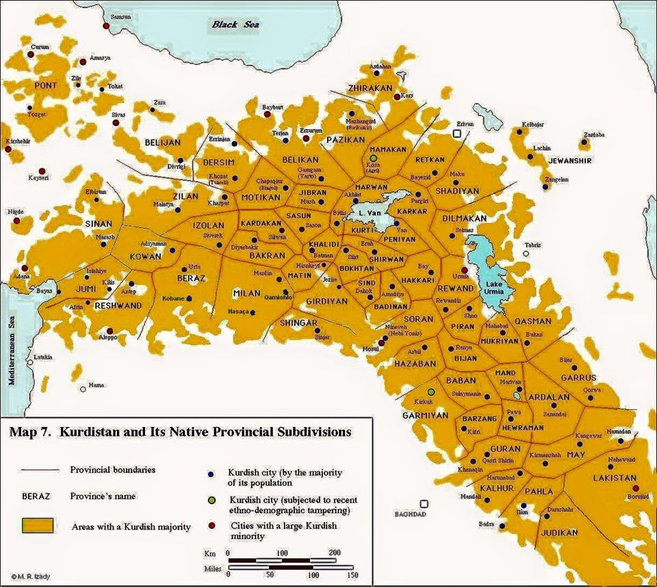 Kurdistan's Provinces