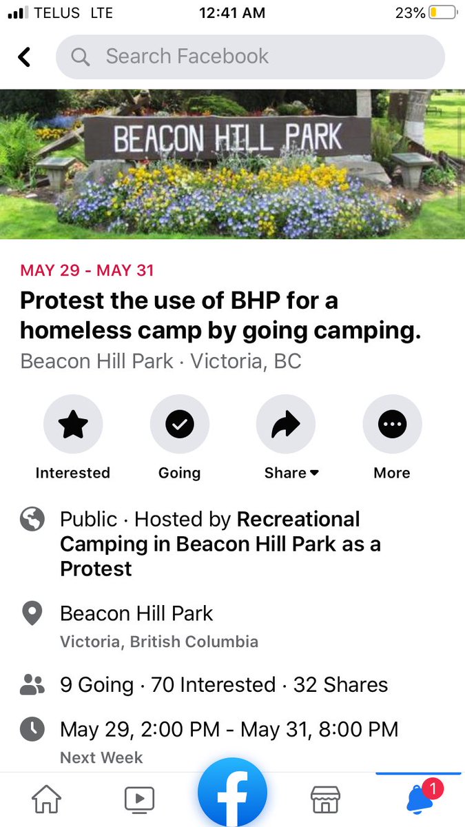 Meanwhile, Victoria residents mad that they can’t go camping at a provincial park tried to organize a “Protest Beacon Hill Park being used as a homeless camp” camp-in b/c if they can’t camp, why do homeless people... get to... camp?! Okay, Don.
