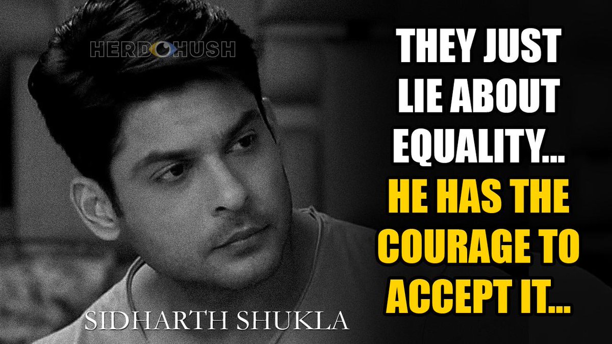  @sidharth_shukla have always believed that both men and women are equally...he have nvr treated women as a weaker sex and ve always said that women are equally strong and infact more stronger than men!! Many people say abt feminism bt he is a true feminist in real sense!!