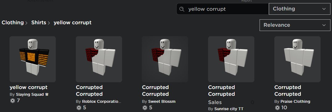 Redgame1 Redgame100 Twitter - roblox corrupted shirt