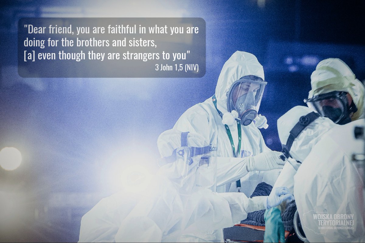 TDFORCE_Poland's tweet photo. From 3 John 5 (NIV):

"Dear friend, you are faithful in what you are doing for the brothers and sisters,[a] even though they are strangers to you."

🙏Words that apply today so well🙌

#SundayThoughts
#ResilientSpring
#Care4Souls
#sundayprayer 
@terytorialsi 
@ArmyChaplains https://t.co/jJ6e1QoCZF