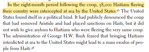 I get pushback when I say: suing to force ICE to release people is likely to help ICE expand its carceral reach (e.g. by normalizing house arrest+ankle shackles).Want to remind folks that *Guantánamo first became an open air prison camp for Haitians due to a litigation victory*