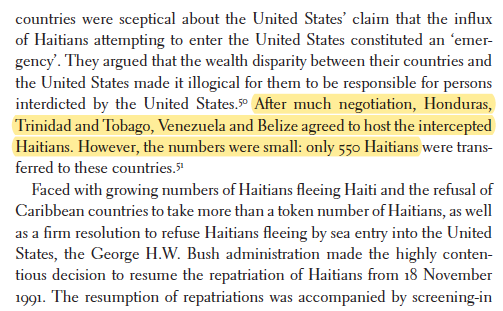 I get pushback when I say: suing to force ICE to release people is likely to help ICE expand its carceral reach (e.g. by normalizing house arrest+ankle shackles).Want to remind folks that *Guantánamo first became an open air prison camp for Haitians due to a litigation victory*