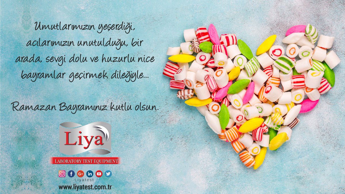 Aramızda mesafeler olsa da gönüllerimiz bir. Ramazan Bayramınız Mübarek Olsun.

#RamazanBayramı #LiyaTest